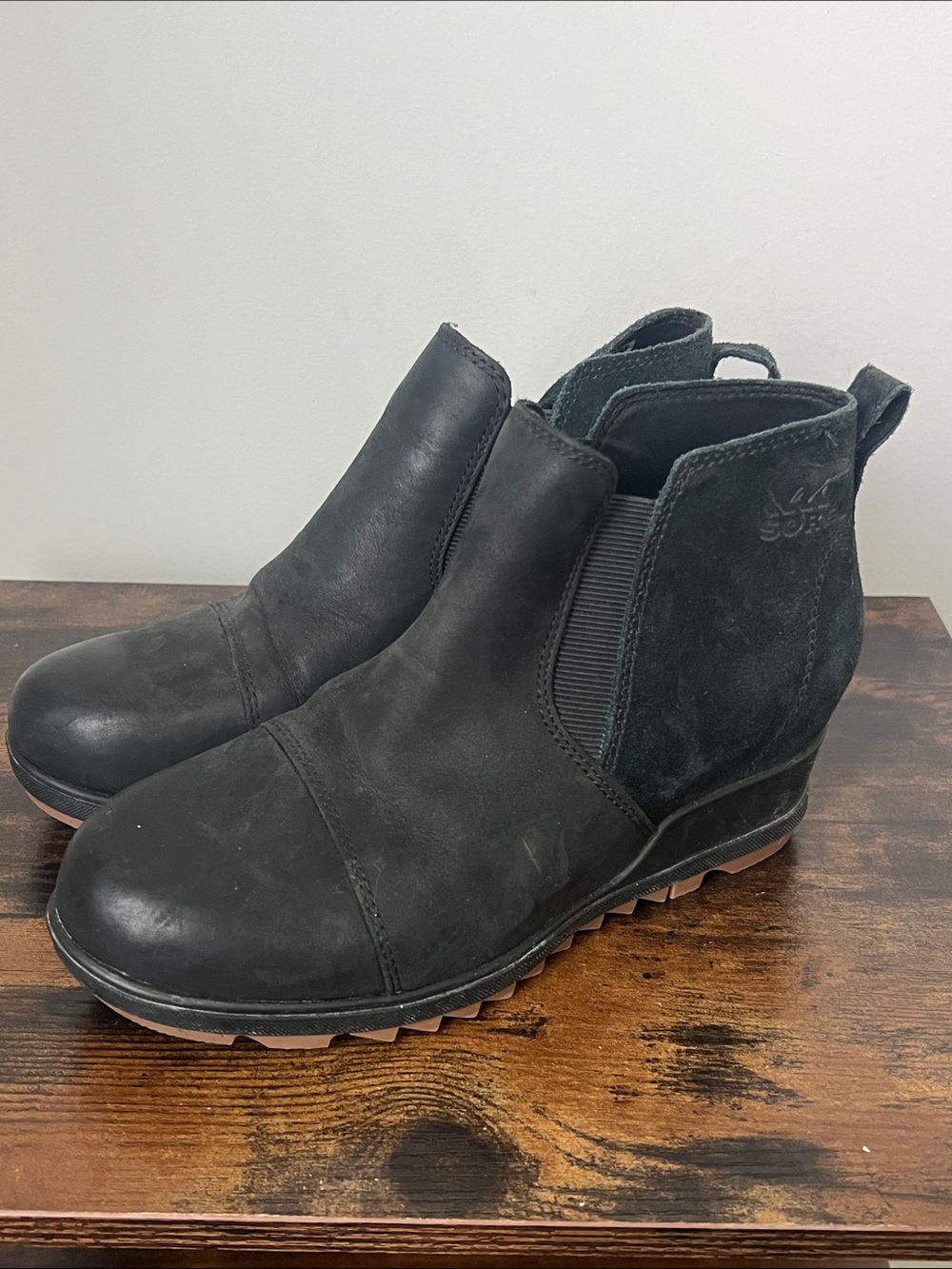 Sorel Black Chelsea Ankle Boots Sz 6 Waterproof ➡️
